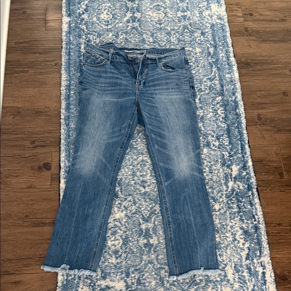 Old Navy Women's Straight Leg Blue Jeans